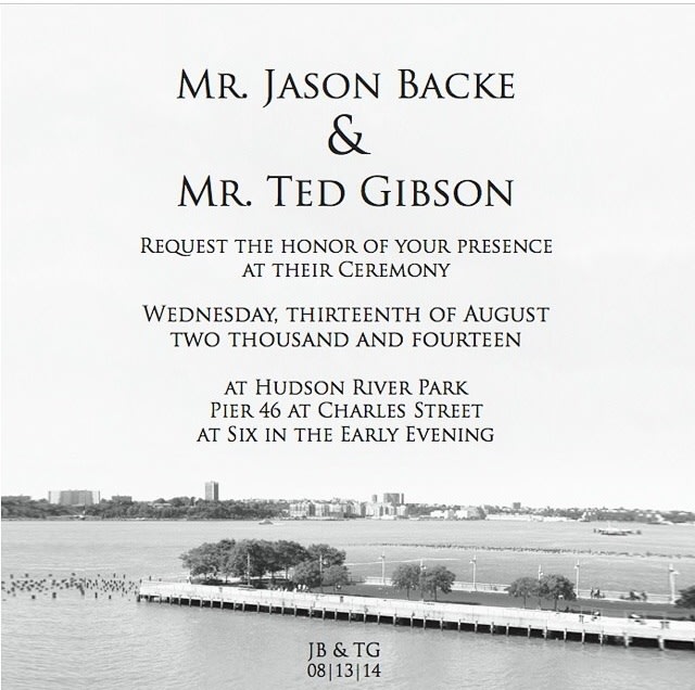 Wedding of the Year: Ted Gibson and Jason Backe