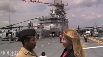 Fleet Week: A Barber Shop on the USS Iwo Jima