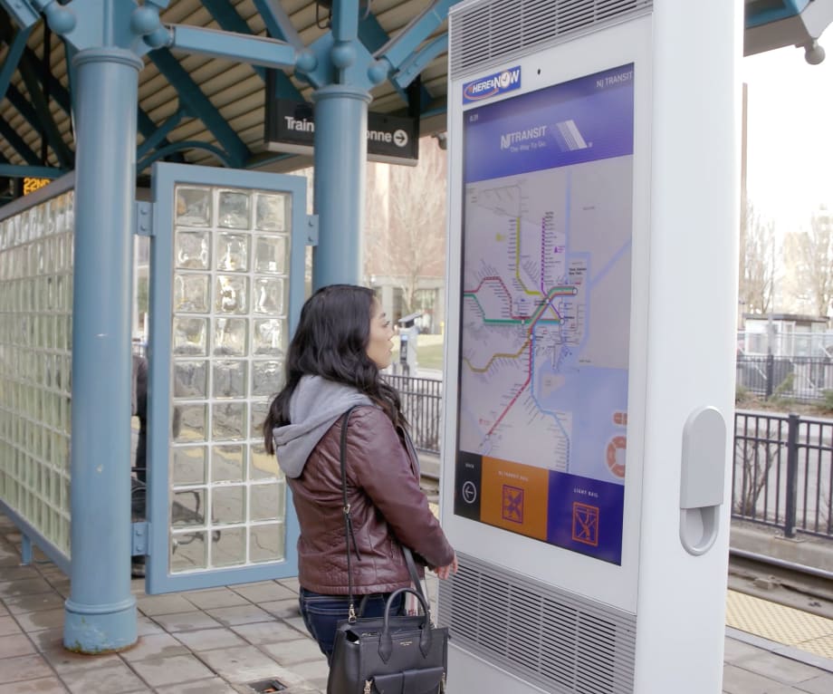 NJ TRANSIT, Intersection launch interactive kiosks at rail stations