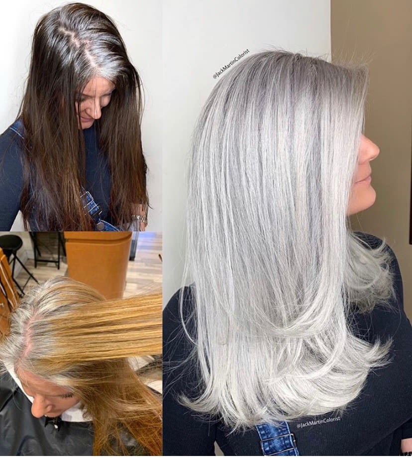 Makeover: From Box Brunette to Her Natural Silver