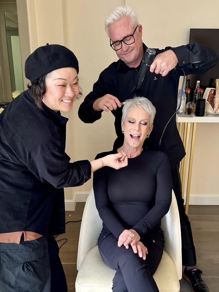 Pixie Perfection on Jamie Lee Curtis for The Academy Awards