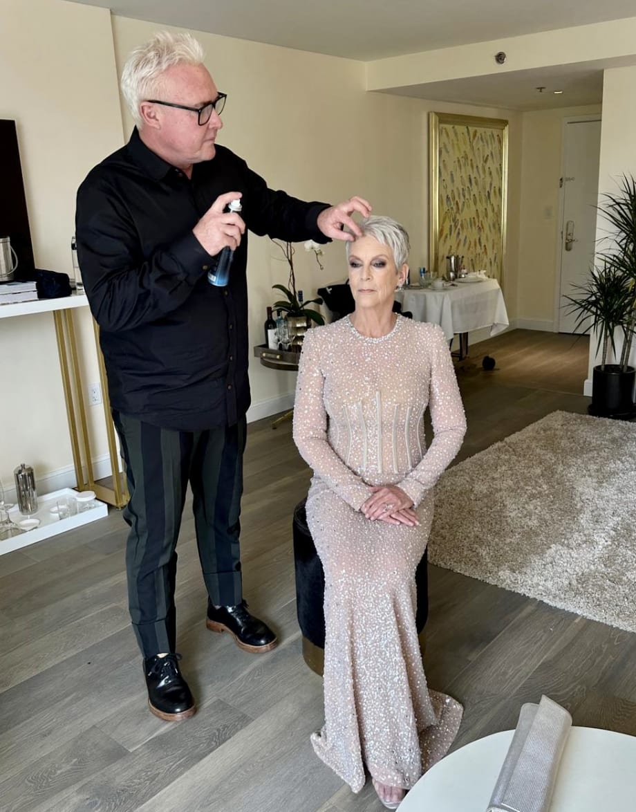 Pixie Perfection on Jamie Lee Curtis for The Academy Awards