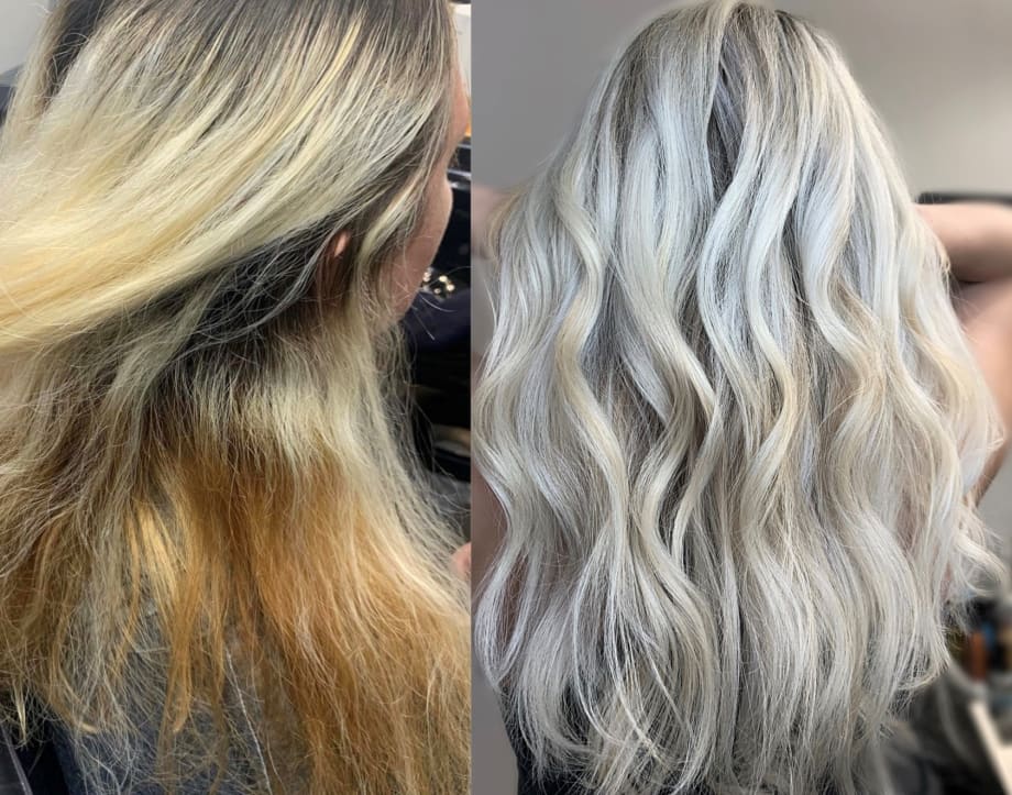 At Work and Happy to Have Her Hands Back in Hair