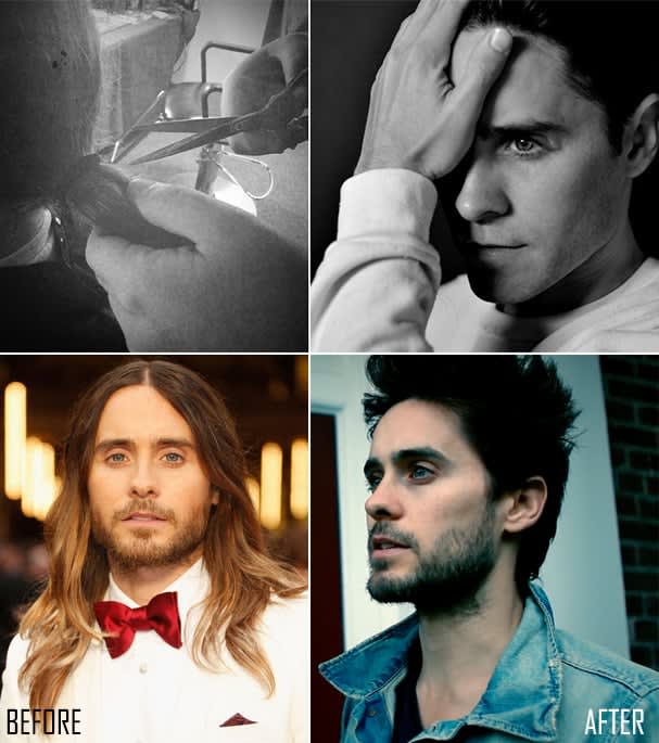 Drum Roll... Jared Leto Got the Chop. Bye Bye, Ombre!