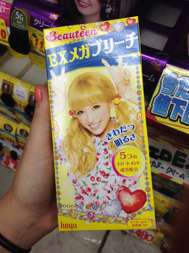 Tokyo's Drugstore Hair Color, Eyelid Crease Tape and Nail Art
