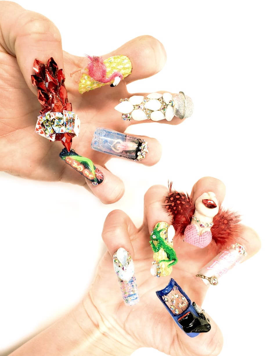 NTNA S. 7 Challenge 4: Flamingo Las Vegas Nail Art (Jessica)