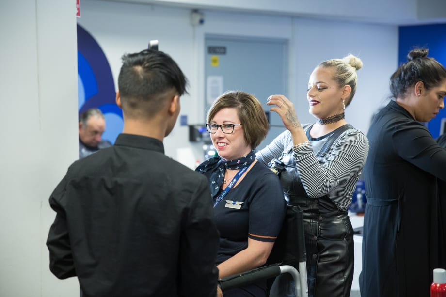 CHI and Esquire Grooming Style the Employees of Jet Blue at Beauty Pop-Ups