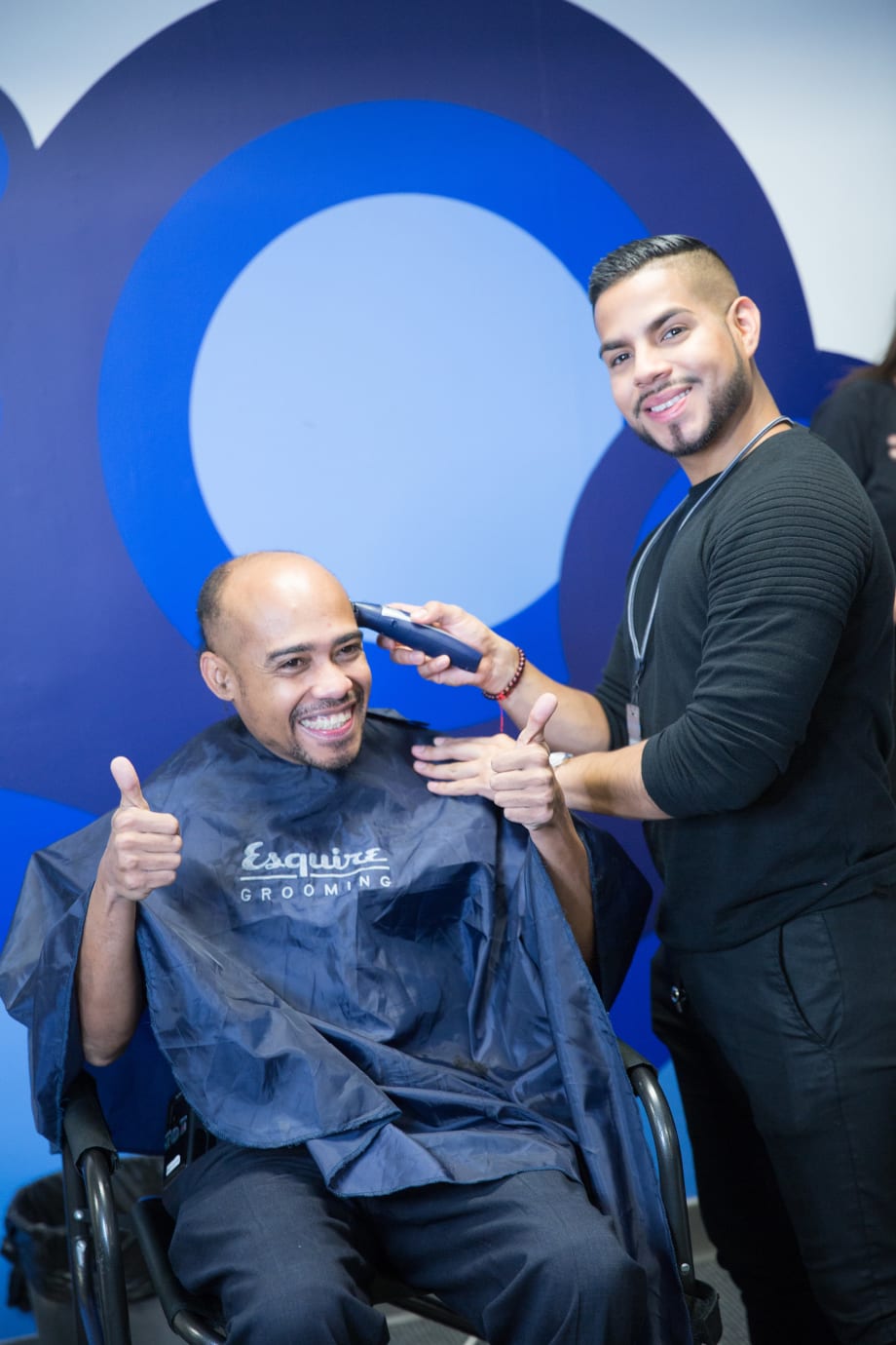 CHI and Esquire Grooming Style the Employees of Jet Blue at Beauty Pop-Ups