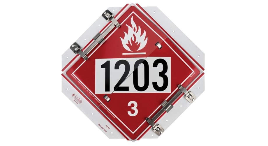 J.J. Keller fuel placard.