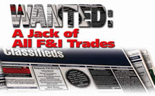 Wanted: A Jack of All F&I Trades