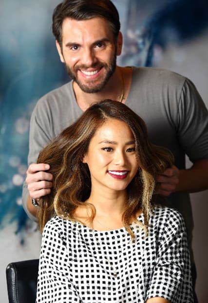 HOW-TO: Golden-Blonde Subtle Sombré on Jamie Chung