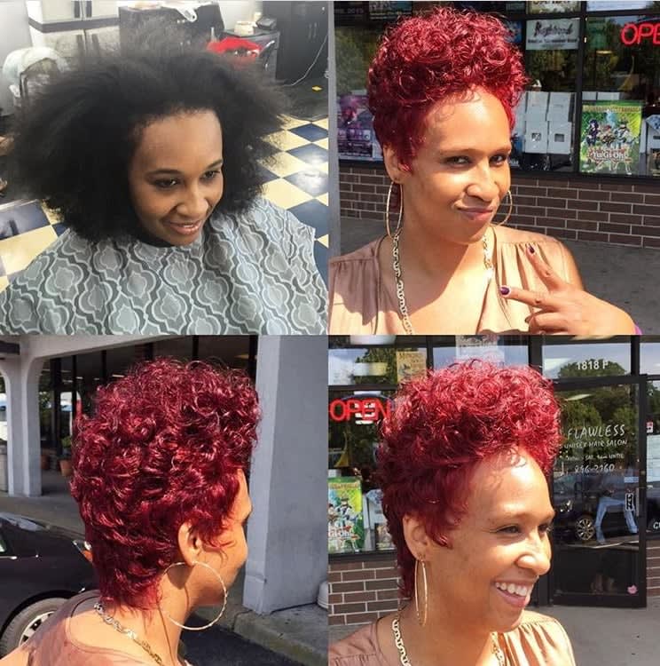 Adding A Pop Of Color On Natural Hair