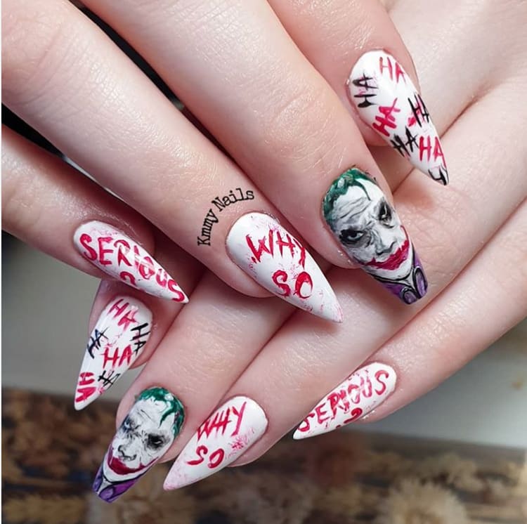 12 Joker Nail Art Designs