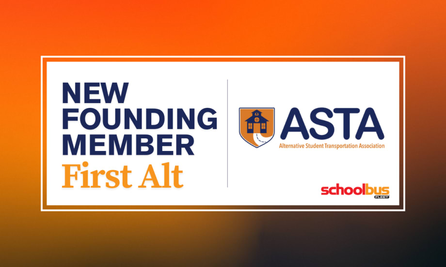 An orange graphic with ASTA's logo and text reading "New Founding Member: First Alt."