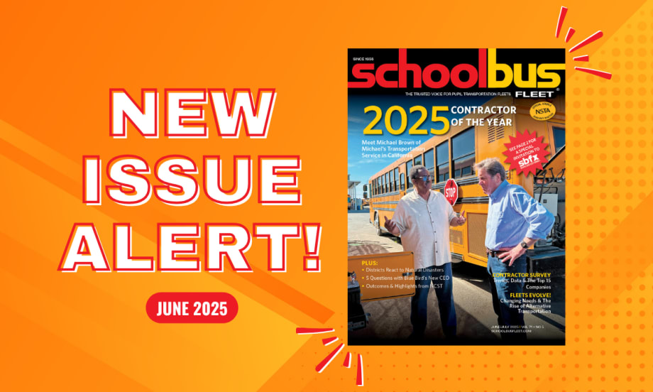 An orange graphic with the June 2025 SBF magazine cover and text reading "New Issue Alert!"