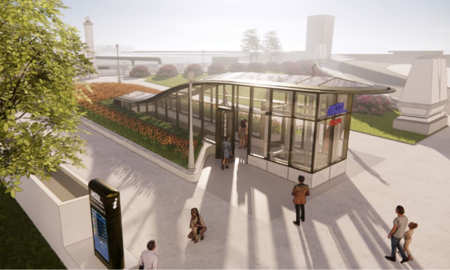 A digital rendering of what Metra will use CMAQ's grant funding for.