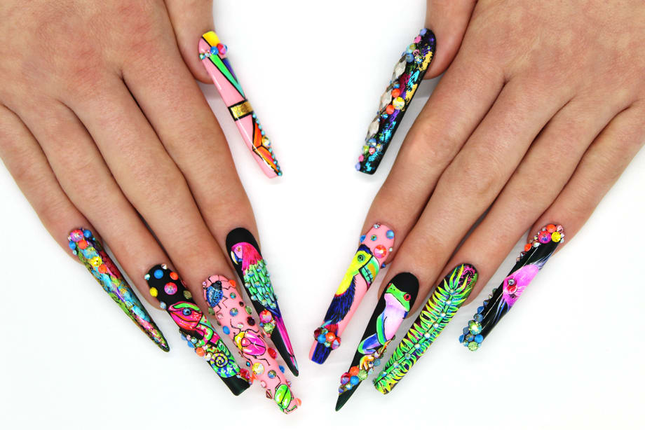 NTNA S. 7 Pre-Challenge 2: Colorful Jungle Nail Art (Kadee)