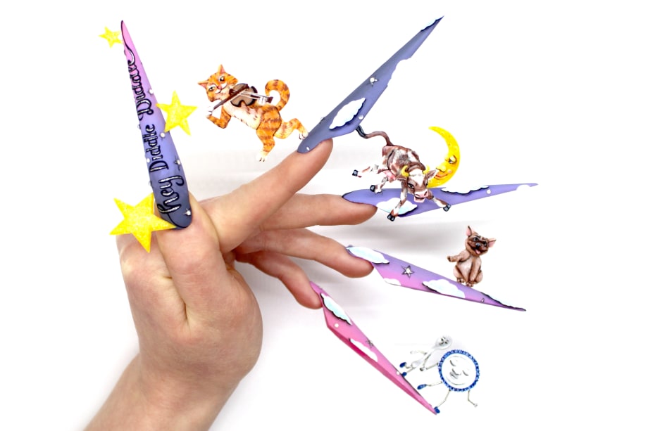NTNA S. 7 Challenge 5: Over the Moon Nail Art (Kadee)