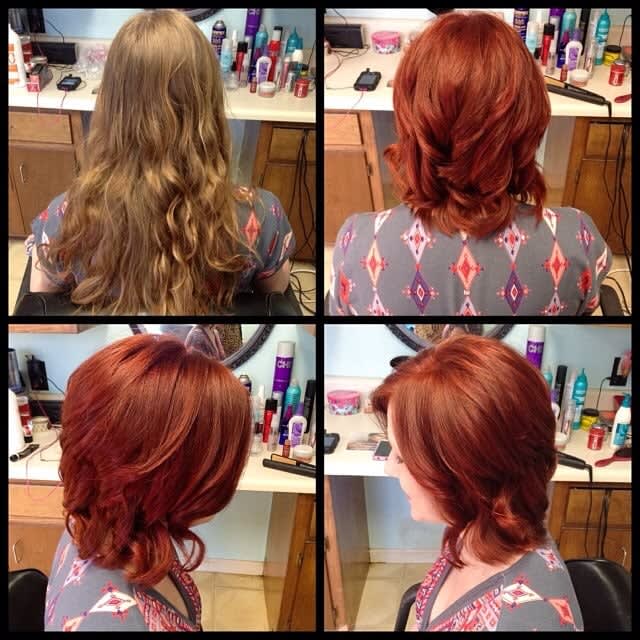 #redhairdressers for National Wear Red Day
