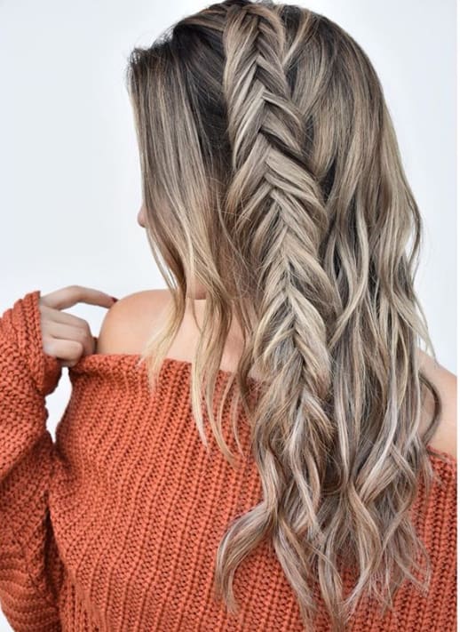 The Secret to a Full Fishtail Braid? Hair Extensions!