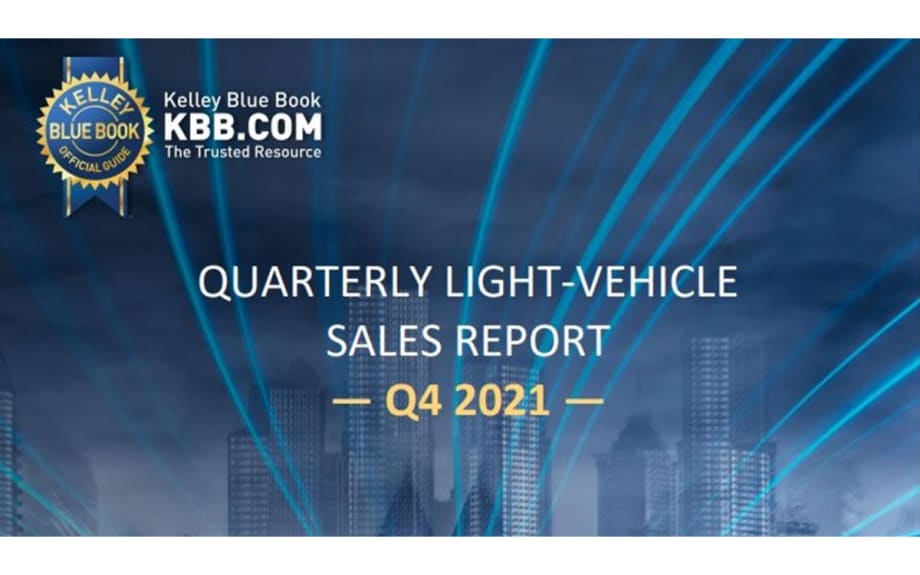 Kelley Blue Book: 10 Takeaways from 2021 U.S. Auto Sales