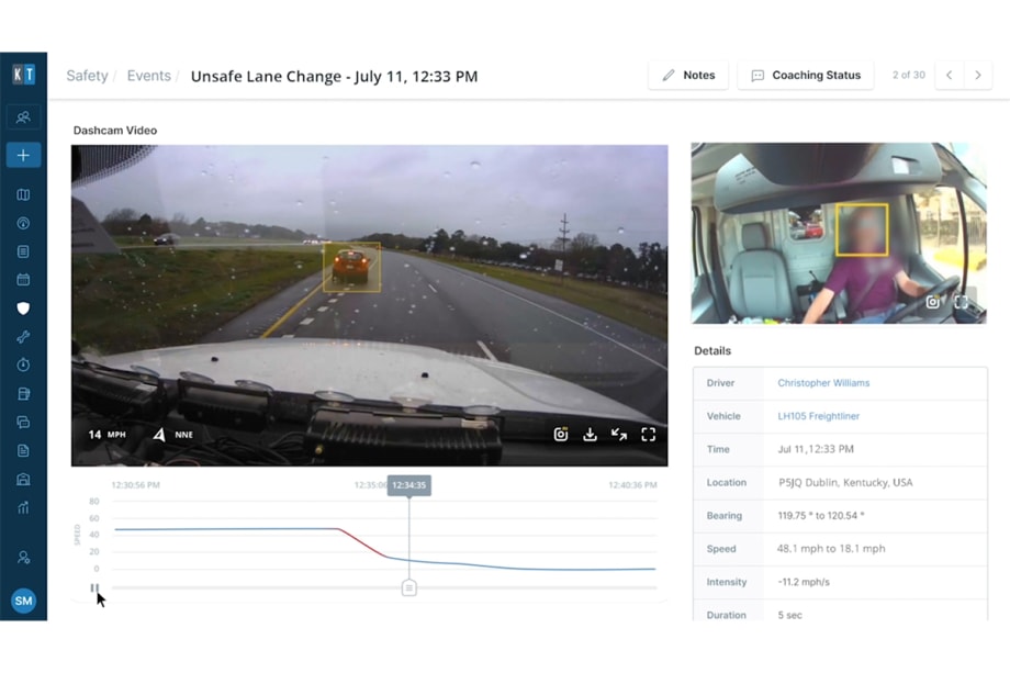 KeepTruckin System Calculates Risk