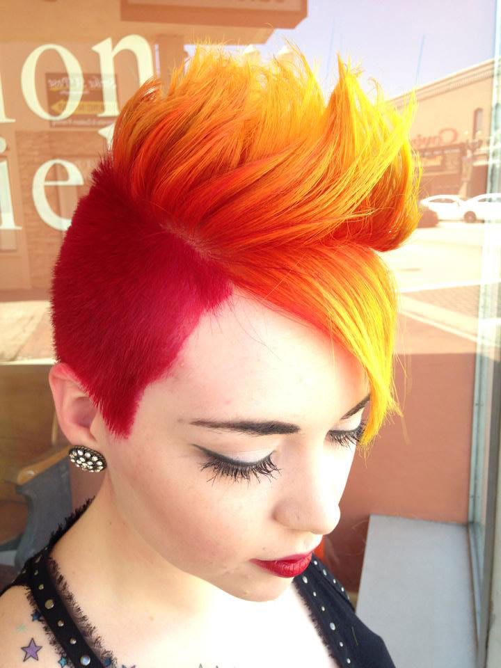 HOW-TO: Fiery 'Hawk with Pravana & Matrix