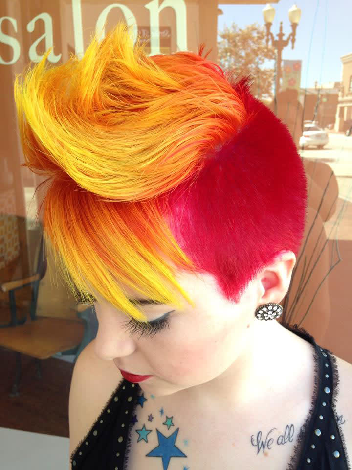 HOW-TO: Fiery 'Hawk with Pravana & Matrix