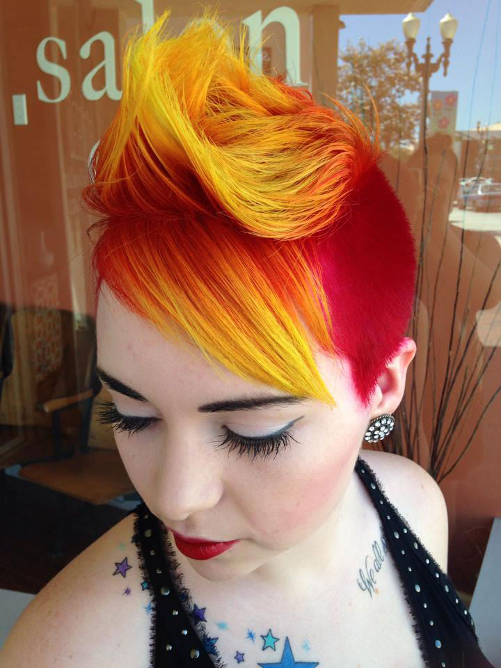 HOW-TO: Fiery 'Hawk with Pravana & Matrix
