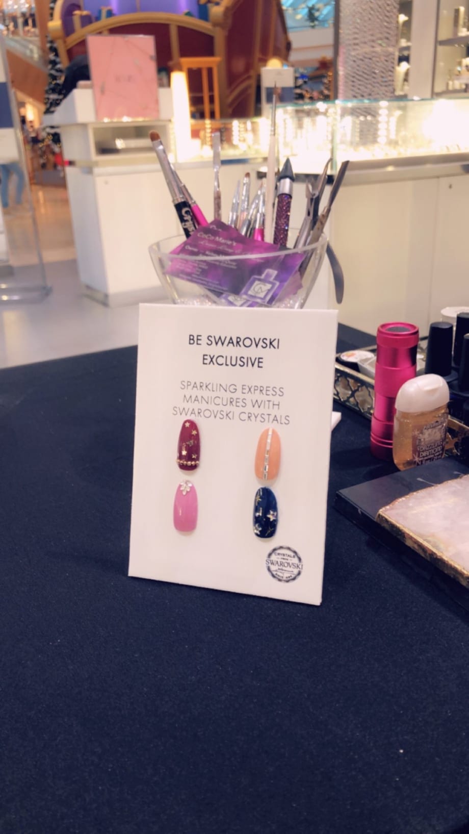 Crystal Nail Art Featured in Swarovski Locations
