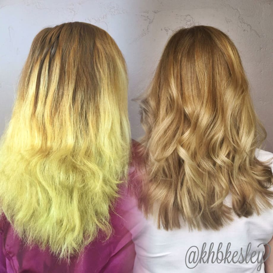 COLOR CORRECTION: From Chlorine Damaged to Balayaged Blonde