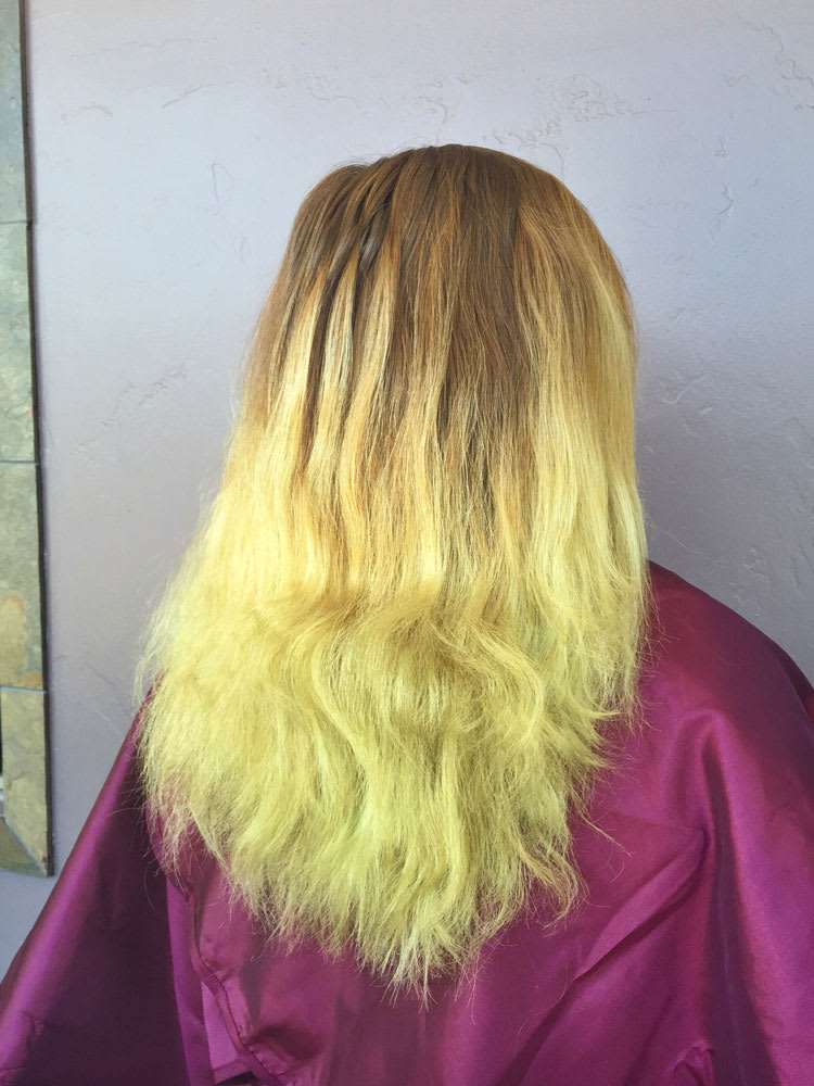 COLOR CORRECTION: From Chlorine Damaged to Balayaged Blonde
