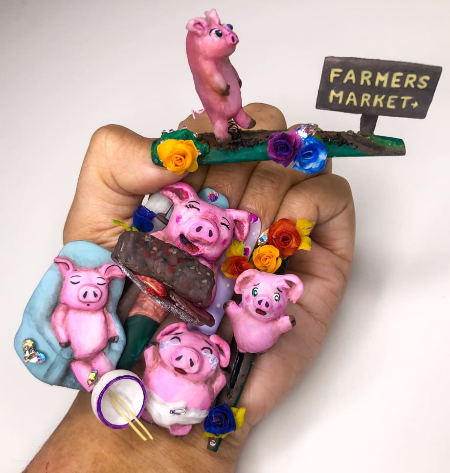 NTNA S. 7 Challenge 5: This Little Piggy Nail Art (Kelsey)