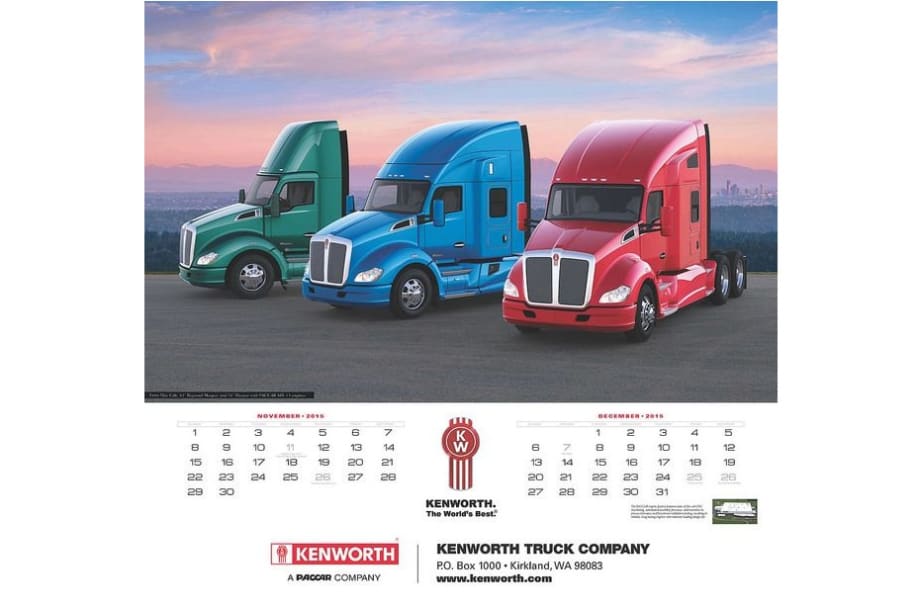 Kenworth Introduces World’s Best Trucks 2015 Calendar