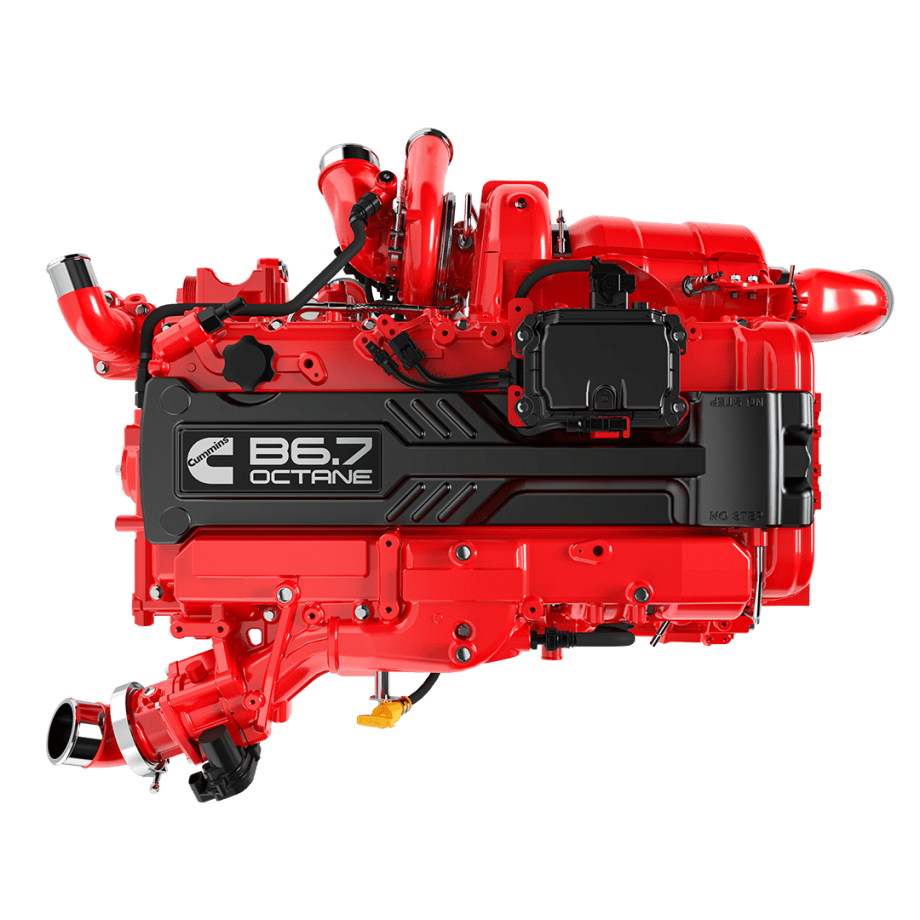 Cummins B6.7 gas truck engine.