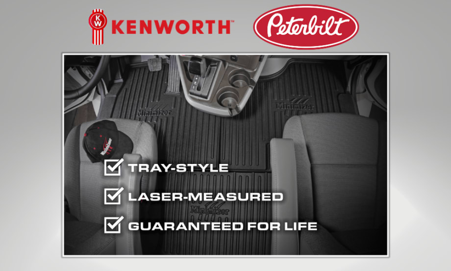 Minimizer Floor Mats for Medium-Duty PACCAR Trucks