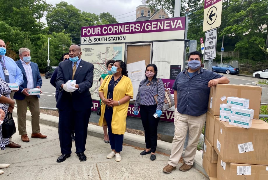 Keolis donates 30K face masks to Boston communities