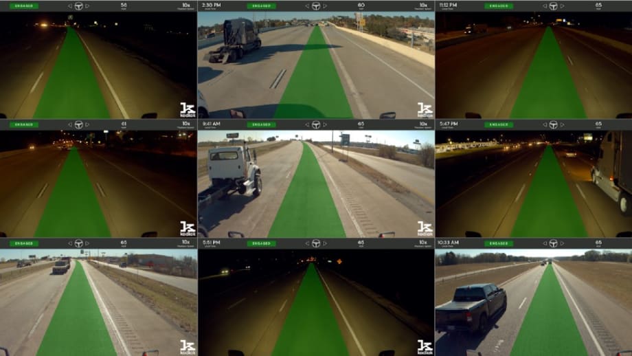 Kodiak Showcases Autonomous Truck Freight Runs