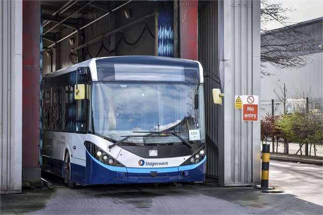 UK’s First Full-Sized Autonomous Bus Begins Depot Trials