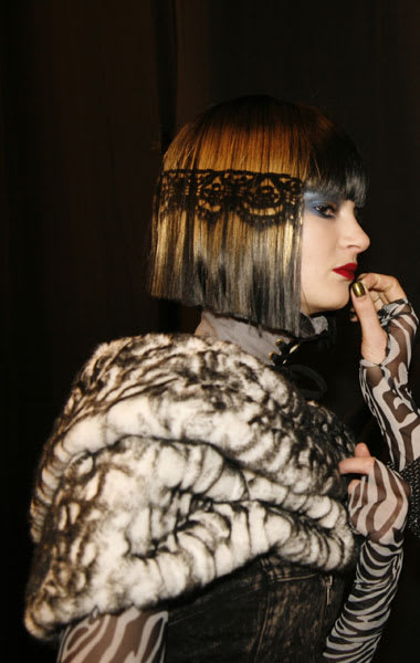  On the Runway: Lace Hair by Peter Gray