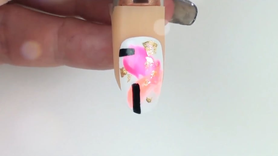 La Palm Gel Couple Abstract Nail Art