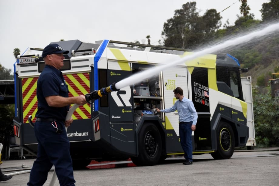 Los Angeles Purchases First Electric Fire Engine