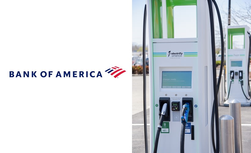 Electrify America Installs Chargers at Bank of America Locations