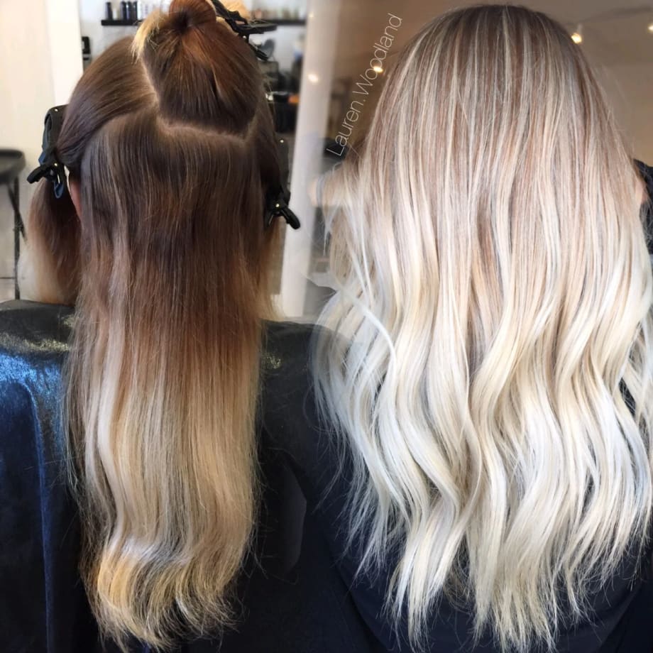 COLOR CORRECTION: Multiple Bands to Desired Blonde