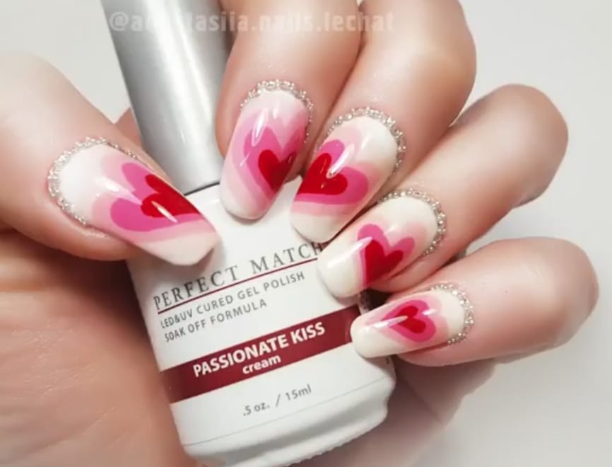 LeChat Pink Heart Nail Art