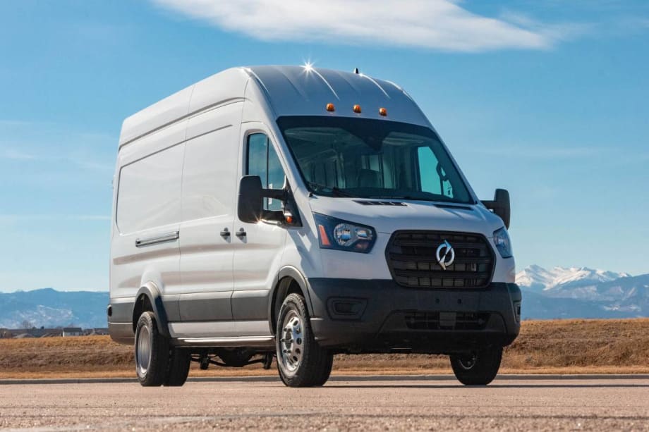 Drive Lightning eMotors Electric Transit Cargo Van at 2021 Fleet Forward Conference