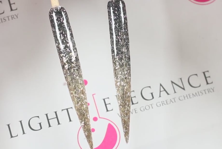 Two Glitter Ombre Techniques From Light Elegance