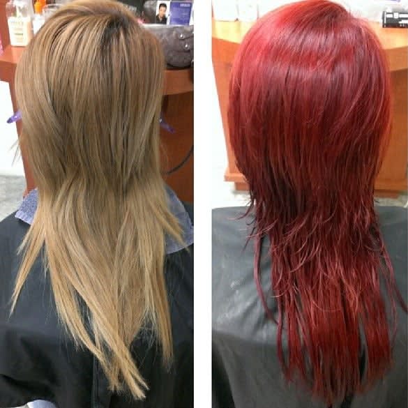 #redhairdressers for National Wear Red Day