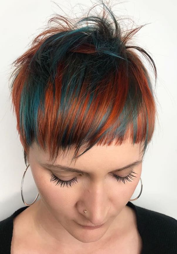 HOW TO: Teal + Copper Pixie Using Color Conditioning Masques