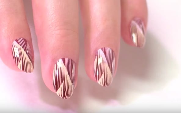 Caption Nail Polish: Peak You Contemporary Line Design